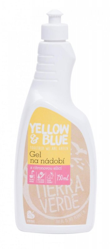 Yellow&Blue Gel na nádobí (750 ml) Z mýdlových ořechů v biokvalitě